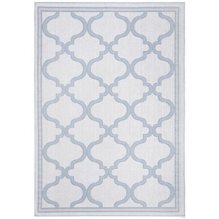 Safavieh 8 x 10 ft. Bermuda 800 Power-Loomed Rectangle Rug Ivory & Light Blue BMU810D-8
